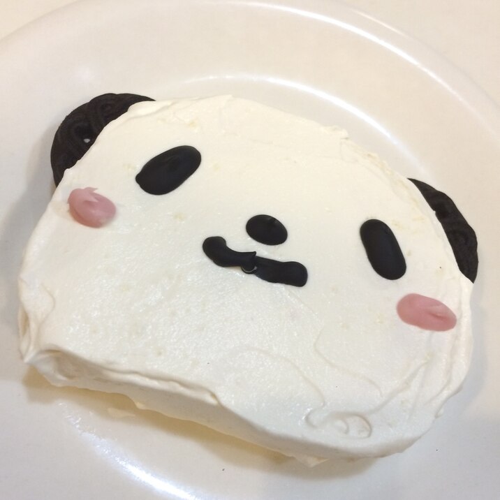 親子で作る！お買いものパンダの簡単ミニケーキ☆